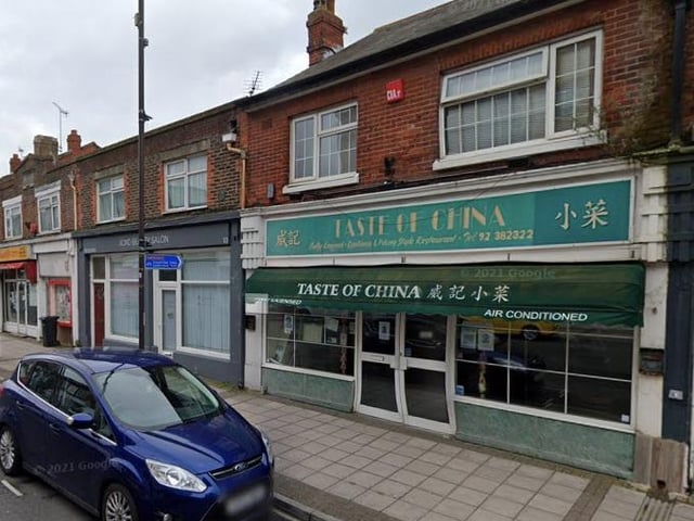 The Taste of China, on Cosham High Street, has finished in seventh place.