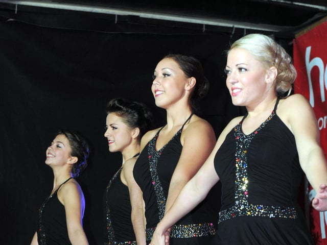 Commercial Road Christmas light switch on in Portsmouth.   Pictured is Manic Stage Productions performing a Jazz number in 2011.   Picture: Paul Jacobs (114102-5)
