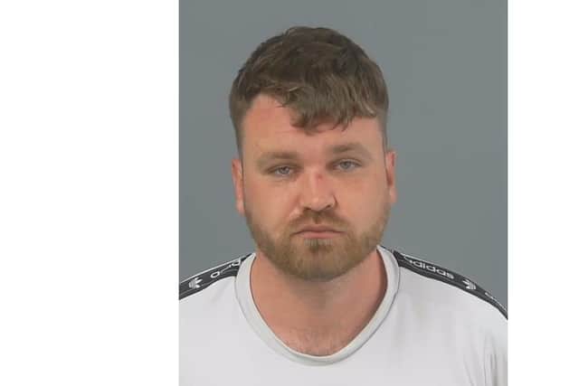 Bernard Hartnett, pictured, attacked a man at Portsmouth and Southsea railway station in August 2021. Picture: British Transport Police