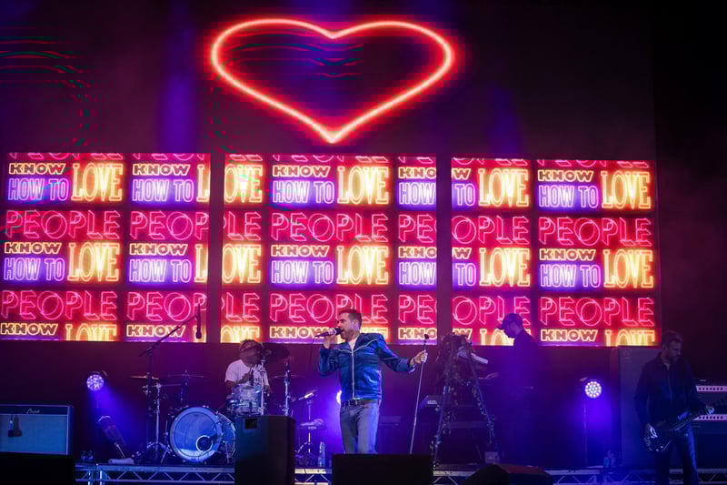 Kaiser Chiefs' set included I Predict a Riot, Ruby, The Angry Mob and Oh My God. Photo by Alex Shute