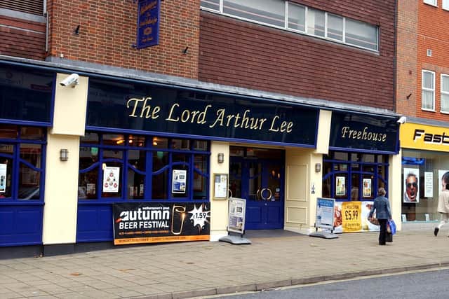 The Lord Arthur Lee in West Street, Fareham. Pic Google