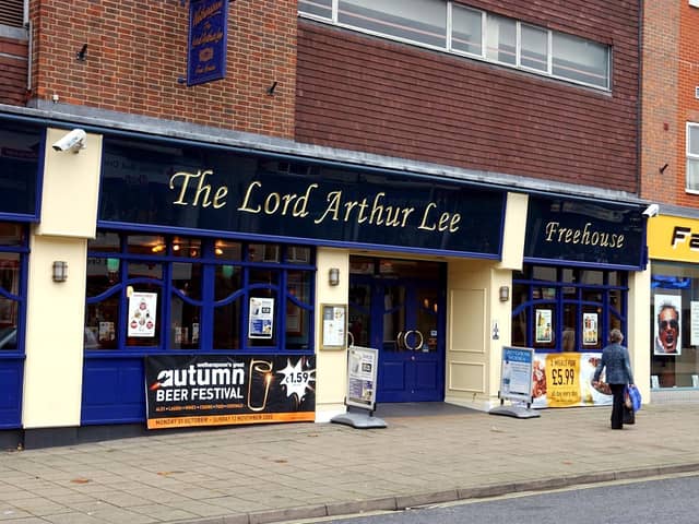 The Lord Arthur Lee in West Street, Fareham. Pic Google