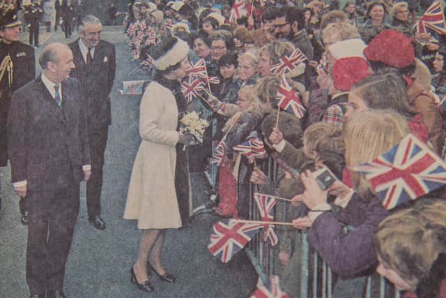 John Huffell, 90, is the former director of the IBM in Havant. Recalls the memories of when the Queen came to visit the plant on a rare visit.
Pictured: Pictures of HRH the Queen at IBM, Havant in December 1974
Picture: Portsmouth Evening News