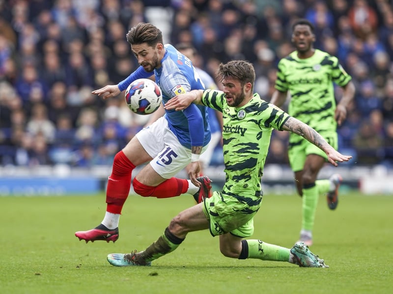 Owen Dale in the thick of the action against Forest Green Rovers. Picture: Jason Brown/ProSportsImages