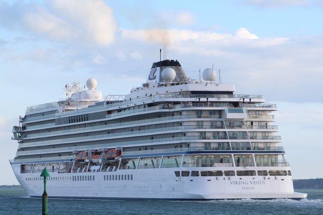 Viking Venus in Portsmouth on April 16 after sailing to Portsmouth International Port.