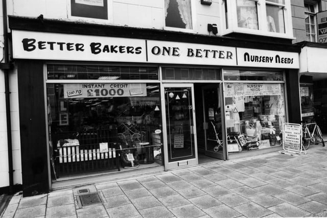 David Blandfords shop in West Street, Fareham, in April 1994.