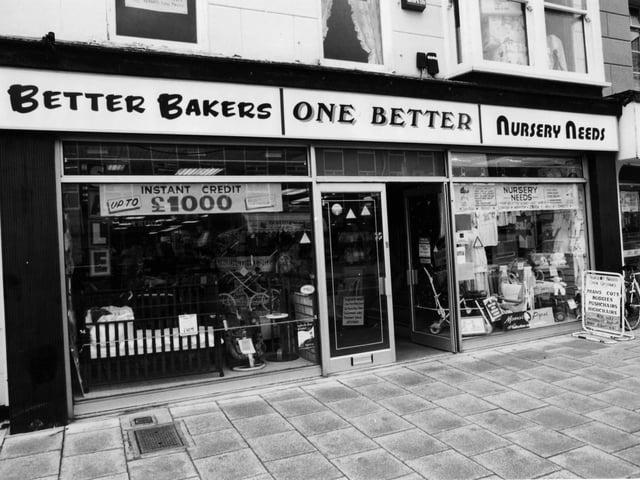 David Blandfords shop in West Street, Fareham, in April 1994.