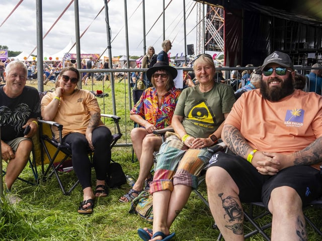 Families enjoying their day at Wickham Festival