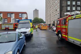Firefighters and the ambulance service were called to Tipton in Warwick Crescent, Southsea, on August 5 2021. Picture: Stuart Vaizey