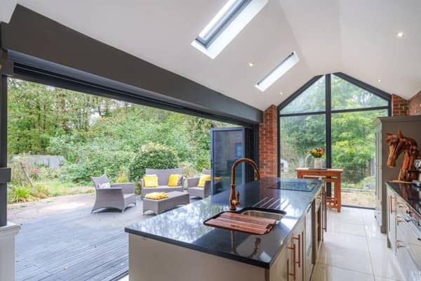 This property comes with three bedrooms, two receptions and one bathroom.