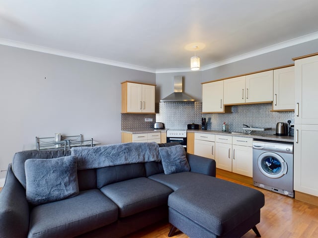 This two bedroom first floor flat is on the market for £190,000. It is listed by Chinneck Shaw.