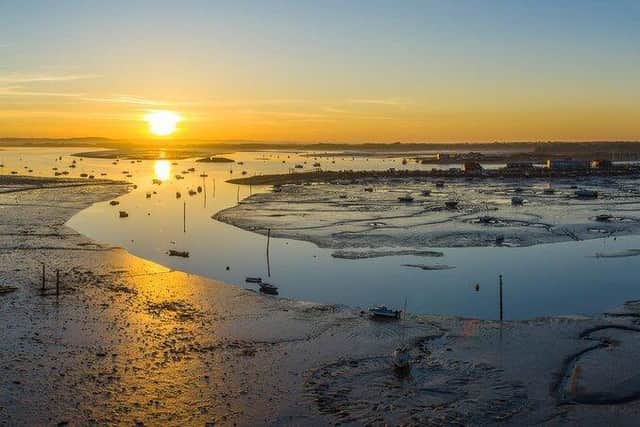 Drone pictures of Milton allotments that could be lost to Aquid project.Picture: Solent Sky Services