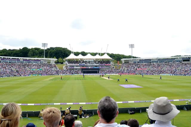 Spectators will return to Hampshire's Ageas Bowl on Wednesday for the first time since September 2019. Picture: Neil Marshall