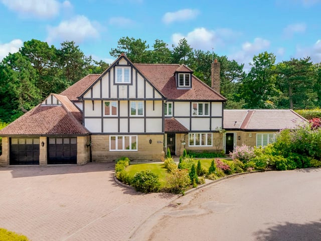 The property is located on Hall Drive in Bramhope, in a sought-after residential area with several local amenities close by, including a pub, shops, village bakery, sporting clubs and open countryside.