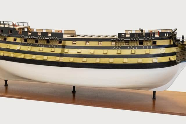 The world's only known scale model of HMS Victory from the time of the Battle of Trafalgar.