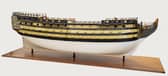 The world's only known scale model of HMS Victory from the time of the Battle of Trafalgar.