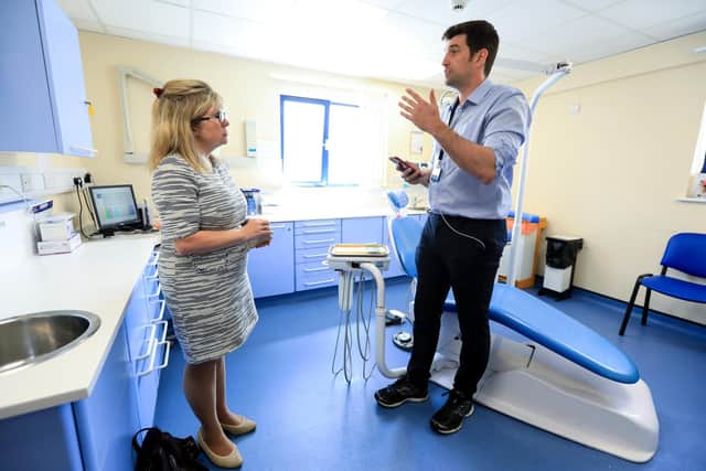 Grilling: minister for patient safety and primary care, Maria Caulfield is interviewed by The News's chief reporter, Tom Cotterill
Picture: Chris Moorhouse (jpns 270622-08)