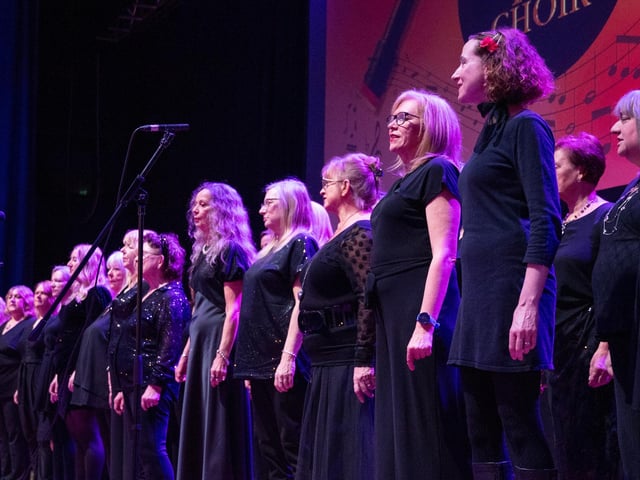The Cantando Choir entertaining guests at The Inspirational Women of Portsmouth Awards 2024