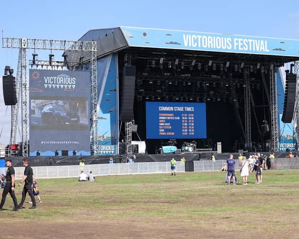 Victorious Festival 2022 during sound checks on August 26. Picture: Alex Shute.