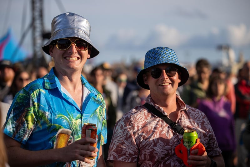 Belle & Sebastian wowed the crowds at the Common Stage on Saturday afternoon.
Photo by Alex Shute