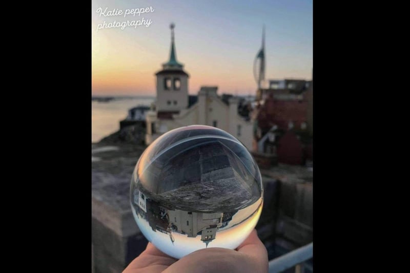 Katie's reflective view from the Hot Walls is a stunner.