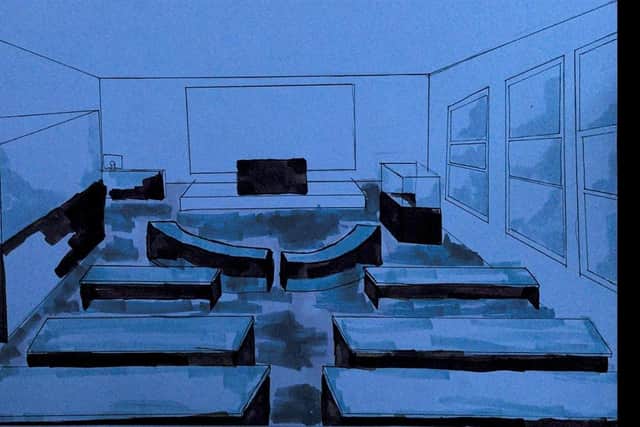 A plan of the courtoom at Portsmouth College.
Pic: Portsmouth College
