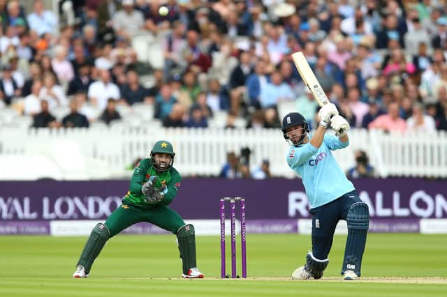 James Vince on his way to an ODI best 56 at Lord's at the weekend. Picture: Nigel French/PA Wire.