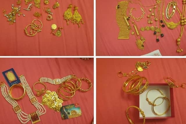 Jewellery stolen. Pic Hants police