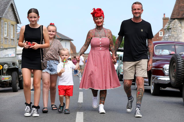 The Duncan family from Denmead. Michelle and Matthew with their children, from left, Ruby, 11, Dolly, 10, and grandson, Woody, 3.