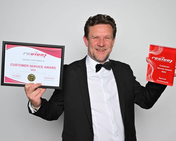 Steve Thatcher with his award
