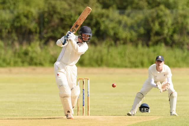 Tom Farley on his way to 47 for Waterlooville 2nds against Portsmouth 3rds before he was forced to retire hurt with a hamstring injury.

Picture: Keith Woodland