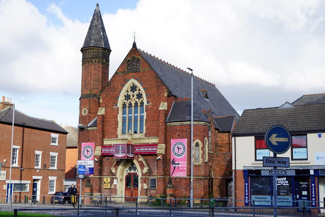 Built in 1881 and after closure as a church was occupied by the YMCA and licensed clubs. The Civic Society said: "Currently the subject of a flat conversion scheme but no visible sign of progress. A prominent landmark on conspicuous site."