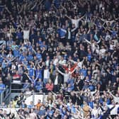 The 3,120 travelling Pompey fans were in fine voice during Saturday's 1-1 draw at Derby. Picture: Jason Brown/ProSportsImages