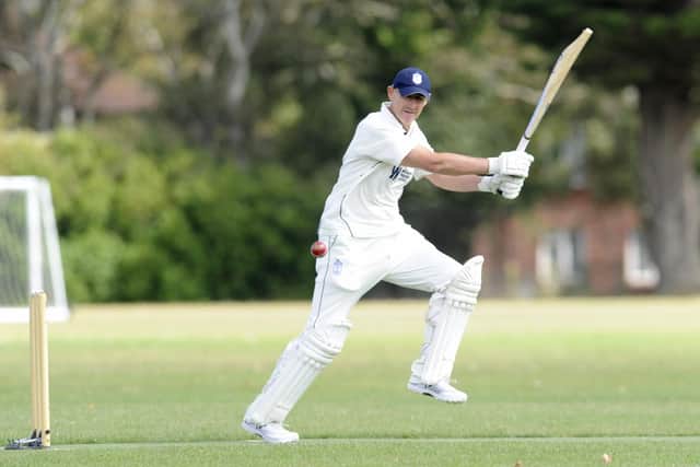Portsmouth Community opener Matt Barber in action against Waterlooville 2nds. Picture Ian Hargreaves