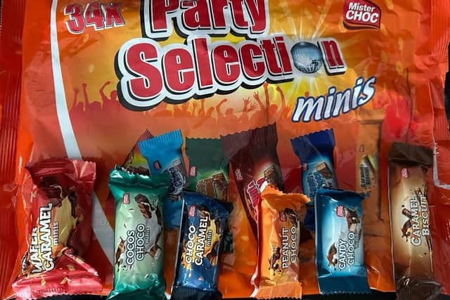 A Portchester man has been left 'disappointed' with Lidl after discovering incorrect packaging on sweets.