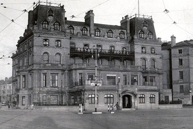 The Royal Pier Hotel on the corner of Southsea Terrace and Bellevue Terrace