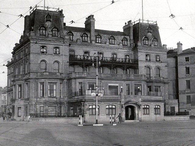 The Royal Pier Hotel on the corner of Southsea Terrace and Bellevue Terrace