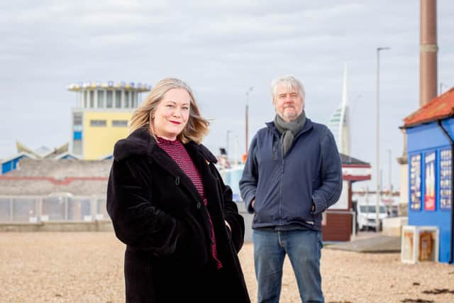 Louise O'Brien and John Sands in Southsea