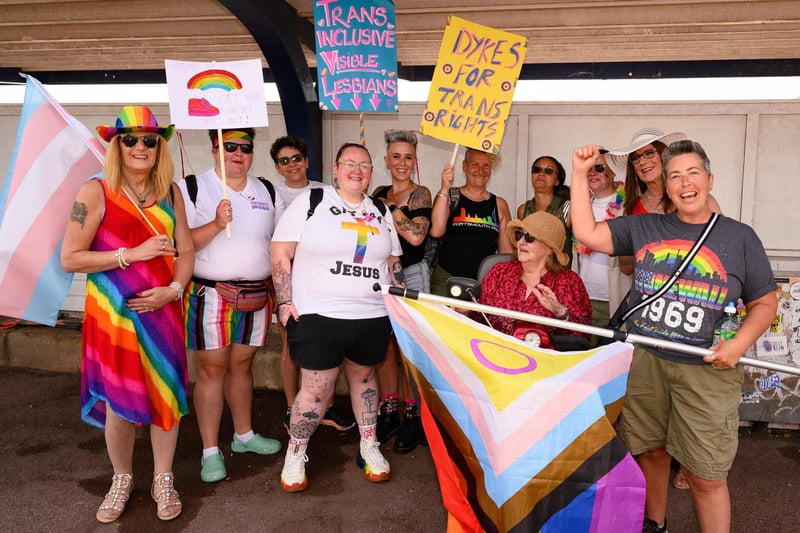 Pictured is: A group attending the Portsmouth Pride event.

Picture: Keith Woodland