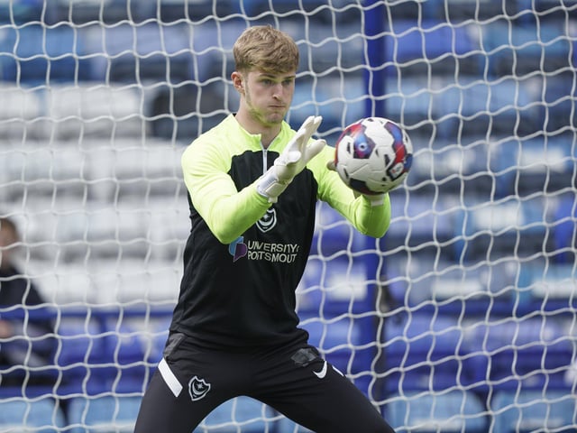 The 18-year-old stopper has been in and around the first-team squad in recent weeks as John Mousinho looks to build up his experience. He's highly-rated at Fratton Park but will need another loan move to enhance his development.