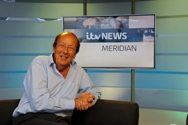 Fred Dinenage, pictured at the Meridian Television Studios at Whiteley in 2014.

Picture: Malcolm Wells (141209-0343)