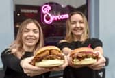 Lucy Bridgewater and Antonia Niblock have launched their business, Shroom, which is currently at The Royal Albert in Albert Road, Southsea. The business venture is a fast food pop-up that offers plant based dishes.   Pictured is: (l-r) Owners of Shroom Antonia Niblock and Lucy Bridgewater.  Picture: Sarah Standing (210125-8563)