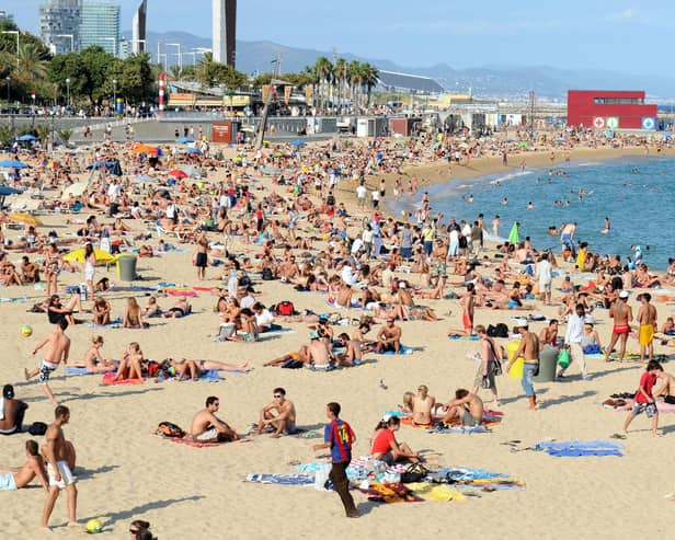 File photo dated 08/09/08 of a general view of Platja Nova Icarie beach in Barcelona. Photo: Owen Humphreys/PA Wire