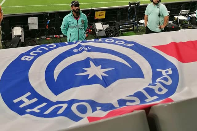 Have you spotted the unique Pompey FC flag in the crowds at the World Cup matches?