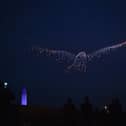 Residents were amazed by the fantastic drone display