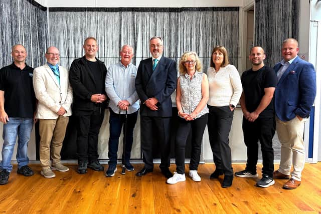 Gosport Reform -  L-R Paul Jacobs, David Marshall, James Figgins, Philip Sparrow, Colin Towell, Clare Bond, Elly Newman, Antony Stanton and Paul Carter.Picture: Reform UK Gosport