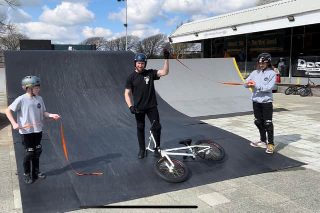 Declan Brooks has opened a new training ramp at Southsea Skate Park.