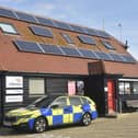 Police remained outside the station as a precaution for days following the protest