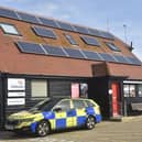 Police remained outside the station as a precaution for days following the protest