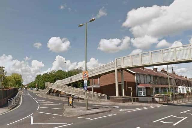 The 49-year-old from Fareham was cycling along on a footpath alongside the A32 at the junction of Redlands Lane and Gosport Road when he was attacked on Friday November 13. Picture: Google Maps